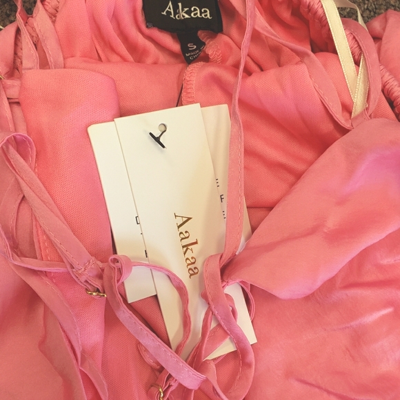 Vici Aakaa Picture Perfect Satin Wide Leg Pink Jumpsuit NEW - Picture 5 of 7